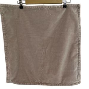 Pottery Barn Gray Velvet Throw Euro Pillow Cover 20x20 Contemporary Accent Decor